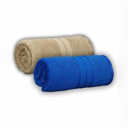 Dollar Blue & Green 2 Pieces Cotton 600 GSM Bath Towel-image-83