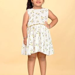 Shrithi Fashion Fab Girls Boatneck Fit & Flare Floral Dress-picture-37