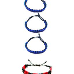 Dynamic Retail Global Men 4 Handcrafted Wraparound Bracelet-69