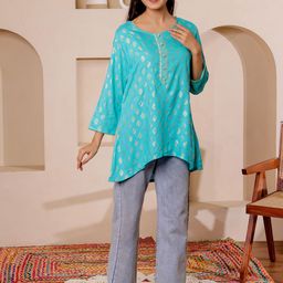 VASVI Women Printed Embellished Tunic-picture-17