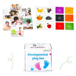 B4brain My First Flashcards for Early Learning and Education-fruit and Color Cards ,adl Cards image 4