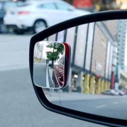 Automaze Rectangle 360 Degree Car Wide Angle Rectangle Convex Blind Spot Rear Mirror (3R-054) | For Car | - Set of 2 image 5