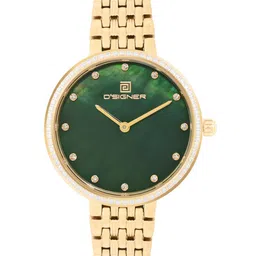 D'SIGNER Women Embellished Dial & Stainless Steel Straps Analogue Watch 852GM.16L-picture-0