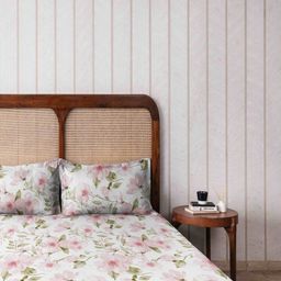The Happy Pod Pink & White Floral Summer Single Bed Dohar-55
