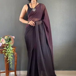 KAYOMMI Ombre Pure Georgette Saree-picture-6