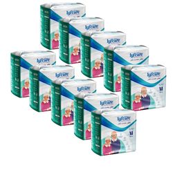 Lyfcare Unisex Set Of 10 Adult Pull Up Diaper Pants - M - 10Pcs Each-41