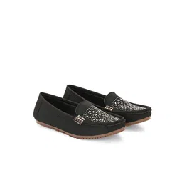 BUCADIA Girls Round Toe Slip-On Loafers-22