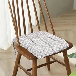 Kuber Industries Green 2 Pieces Printed Cotton Chair Pads-30