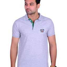 LA MILANO Men Polo Collar Slim Fit T-shirt-image-98