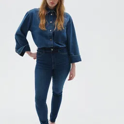 H&M Curvy-Fit Ultra High Ankle Jeggings-image-85