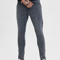 Snitch Men Narrow Skinny Fit Light Fade Stretchable Jeans-image-58