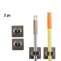 4square Self Adhesive Wall Mounted Mop Holder-41