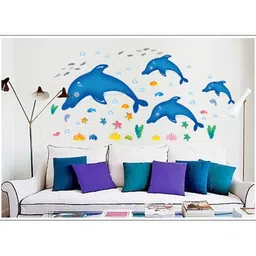 oren empower Orem Empower Dolphins Wall Sticker - Blue-picture-31