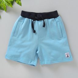 Babyoye Shorts With Drawstrings Safari Zone Patch - Light Blue-picture-28