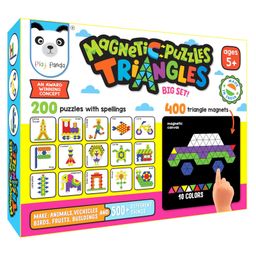 Play Panda Magnetic Puzzles Triangles - 400 Magnets 200 Puzzles-17