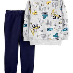 Carter's 2-Piece Construction Fleece Top & Jogger Set - Grey-image-39