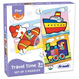 Frank Play and Learn Travel Time Jigsaw Puzzle Multicolour Set of 3 - 15 Pieces-12