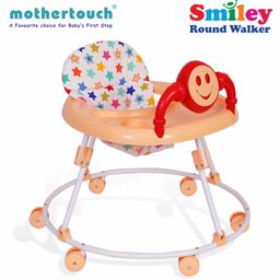 Mothertouch Smiely Round Walker With Toy Bar - White Cream-21