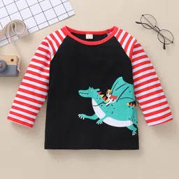 Kookie Kids Raglan Sleeves T-Shirt Dragon Print - Navy Blue-picture-43