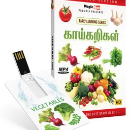Inkmeo Movie Card Vegetable 8GB High Definition MP4 Video USB Memory Stick - Tamil-43