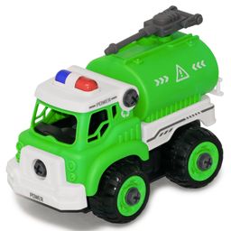 Fiddlerz DIY Construction Tool Assemble Rescue Vehicle Toy with Screwdriver - Green-picture-26