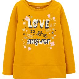 Carter's Love Jersey Top - Mustard-image-42