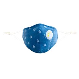 The Little Lookers Anti Pollution Dust Face Mask Printed- Blue-image-93