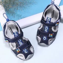 Cute Walk by Babyhug Sandals - Blue Grey-image-10