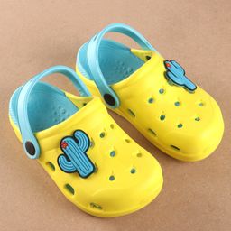 Pine Kids Clogs Cactus Patch - Yellow Sky Blue-image-3