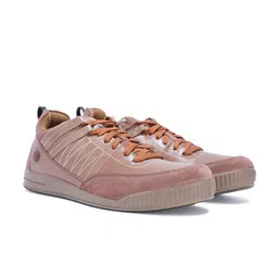 Woodland Men Textured Leather Sneakers-image-85