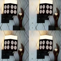 Gojeeva Brown Wood Square Wall Lamps-picture-23