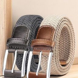 Provogue Men Pack Of 2 Textured Belt-picture-38