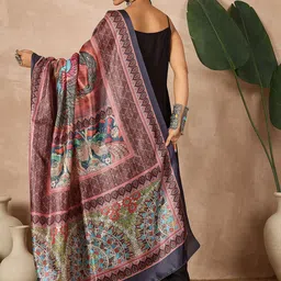 InWeave Shoulder Straps A-Line Kurta With Palazzos & Dupatta image 3