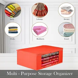 Kuber Industries Red Set of 3 Regular Multi-Utility Organisers image 2