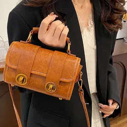 StyleCast x Revolte Women Textured Structured Satchel Bag image 4