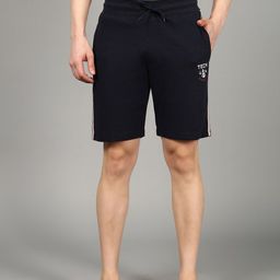 The Roadster Lifestyle Co Cotton Lounge Shorts with Side Pockets-image-83