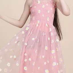 PTVIZE Polka Dot Print Net Fit & Flare Midi Dress image 4