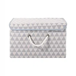 Aura Grey & Black 2 Pieces Multipurpose Storage Box With Lid & Handle image 2