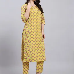 Anouk Rustic Women Floral Printed Regular Kurta with Trousers & With Dupatta image 4