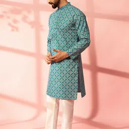 Anouk Men Floral Printed Regular Kurta with Pyjamas image 2