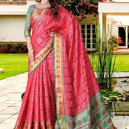 jayant creation Ethnic Motifs Woven Design Zari Pure Silk Saree-picture-38
