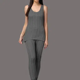 Wearslim Women Striped Cotton Thermal Set-image-31
