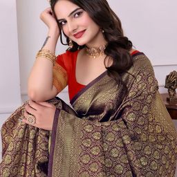 HERE&NOW Woven Design Banarasi Saree-picture-33