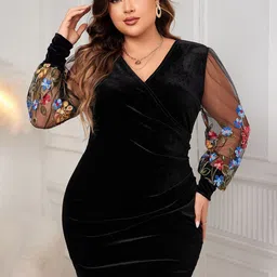 StyleCast Curve Women Floral Printed Bodycon Mini Dress-image-33