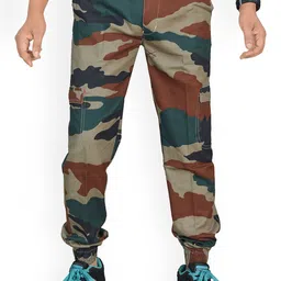 Plounge Men Camouflage Printed Cargos Trousers-picture-55
