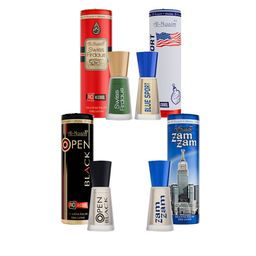 Al-Nuaim Set Of 4 Blue Sport, Open Black, Swiss Firdaus & Zam Zam Attar - 6 ml Each-picture-12