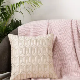 MONKDECOR Cream Velvet Square Cushion Covers-image-67