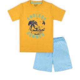 J&JP Boys Printed T-shirt with Shorts-image-64