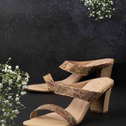 Inc 5 Printed Ethnic Block Sandals-7
