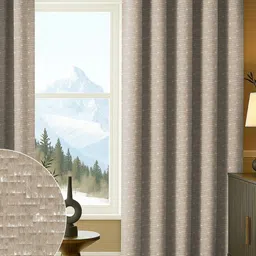 Myntra Elegant Homes Brown Set of 2 Black Out Door Curtain-15